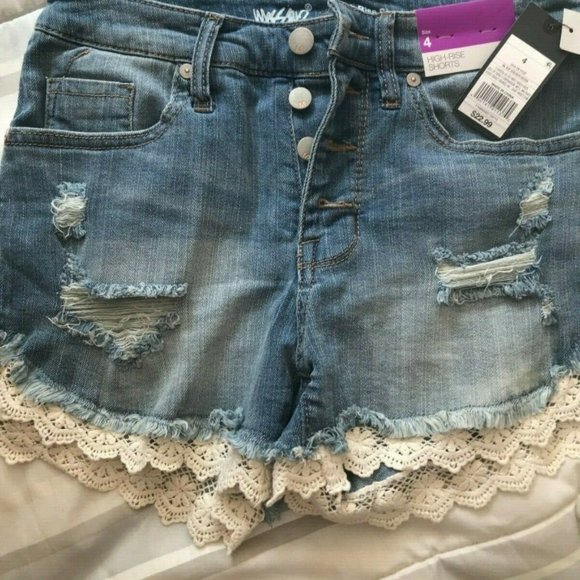 ripped jean shorts target